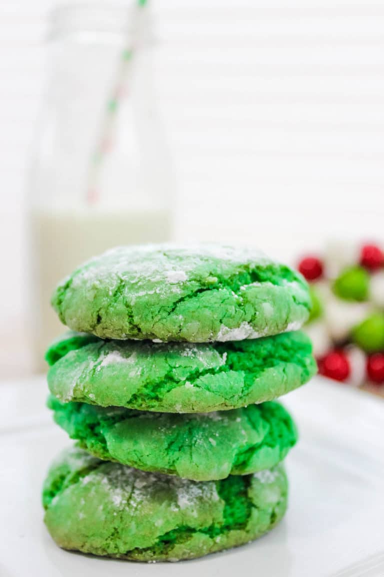 How the Grinch Stole Christmas Cookies Recipe | Grinch Crinkle Cookies