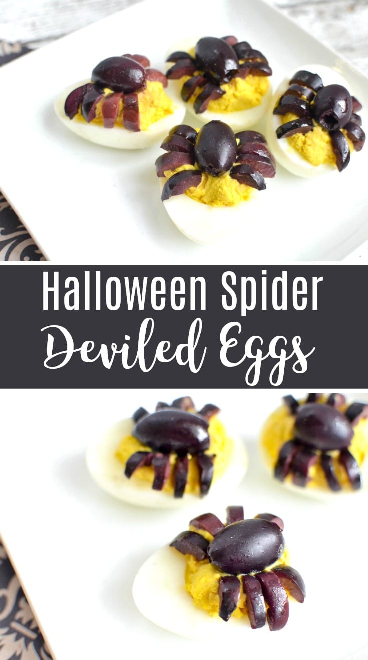 Spider Deviled Eggs Recipe | Halloween Deviled Eggs