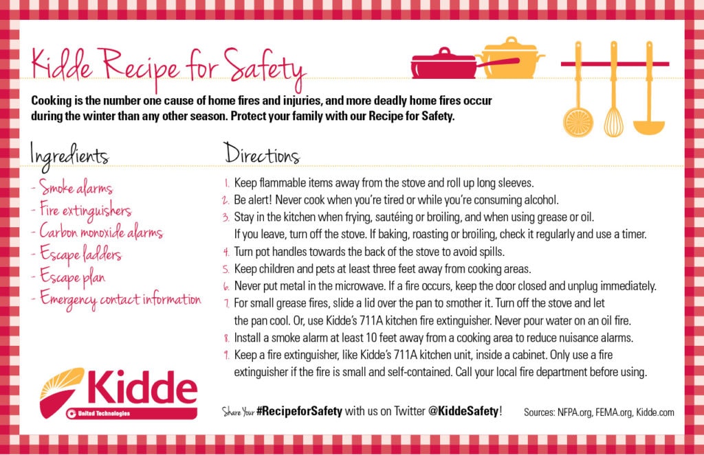 Kidde Holiday Recipe for Safety