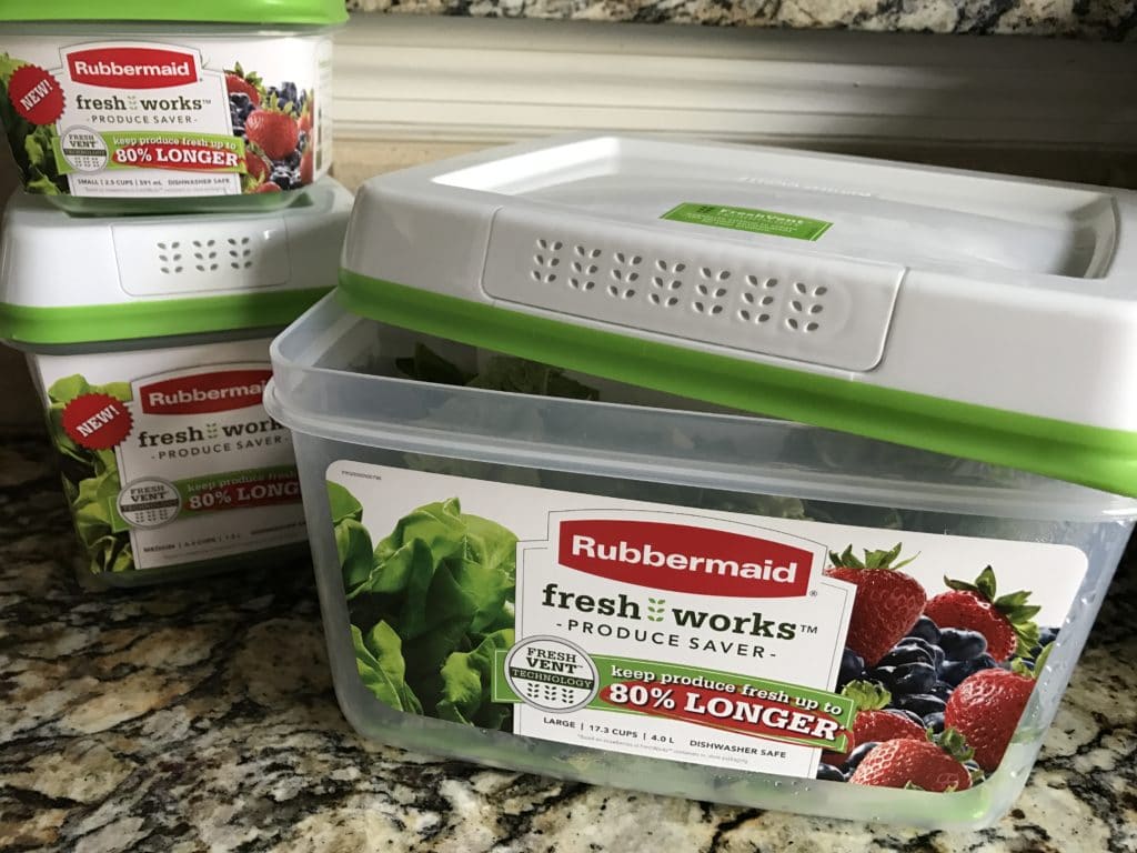 Rubbermaid Fresh Works Produce Saver, Small, 2.5 Cups