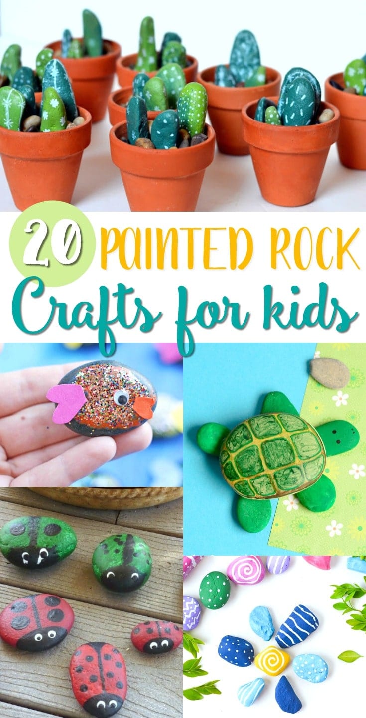 Painted Rock Crafts for Kids