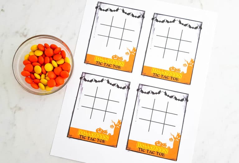 Free Halloween Tic Tac Toe Printable Game Cards