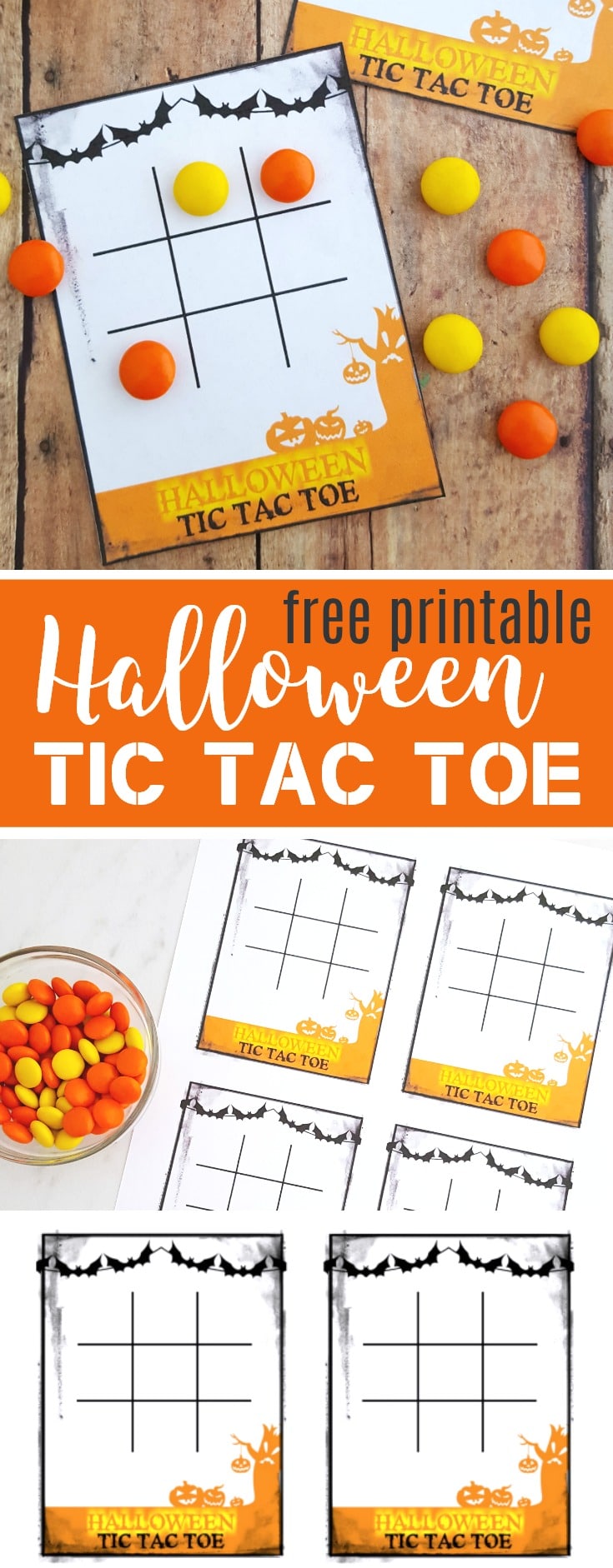 Free Halloween Tic Tac Toe Printable Game Cards