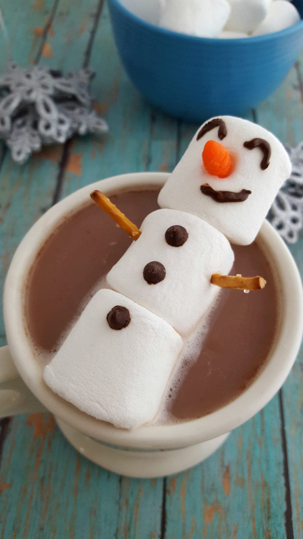 How to Make Marshmallow Snowman for Hot Chocolate