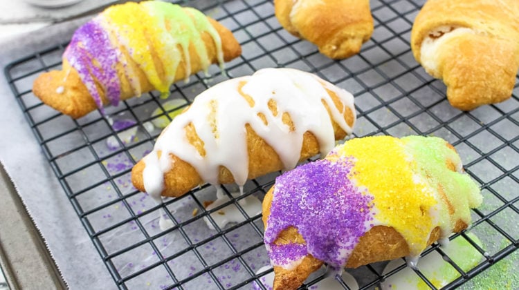 mardi gras king cake crescent rolls