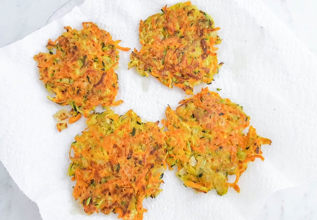 pan-fried Carrot Zucchini Fritters Recipe