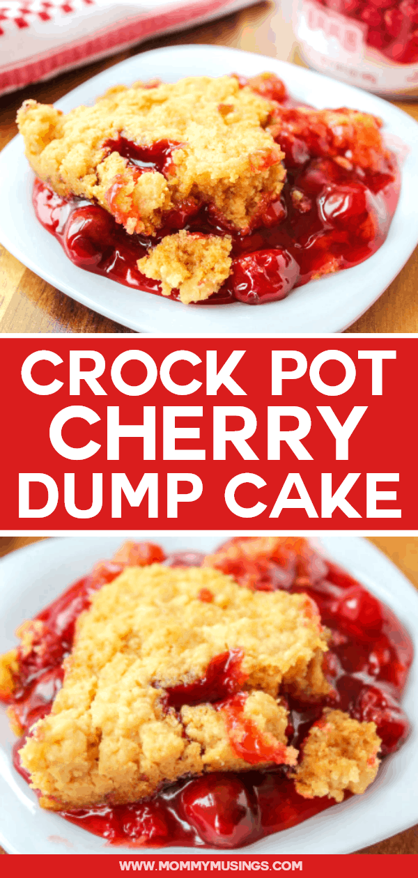 Crockpot Dump Cake - Cherry Dump Cake - Mommy Musings
