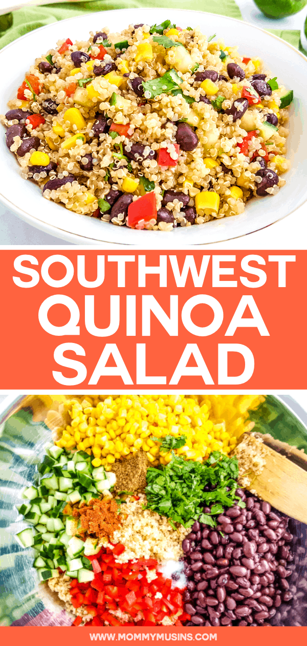 Southwest Quinoa Salad - Easy Quinoa Black Bean Salad