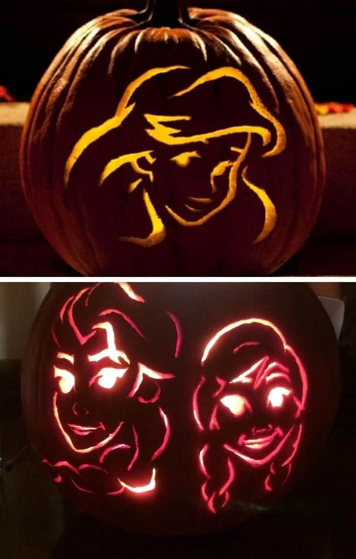 Disney Princess Pumpkin Carving Patterns