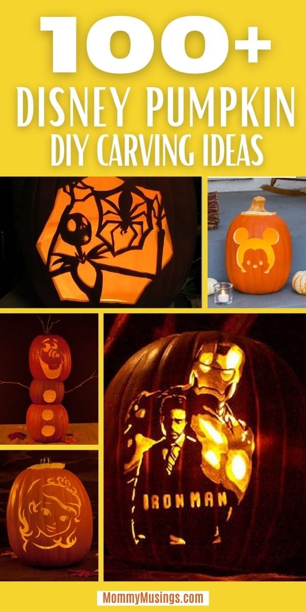 100+ Disney Pumpkin Stencils and Disney Pumpkin Carving Templates