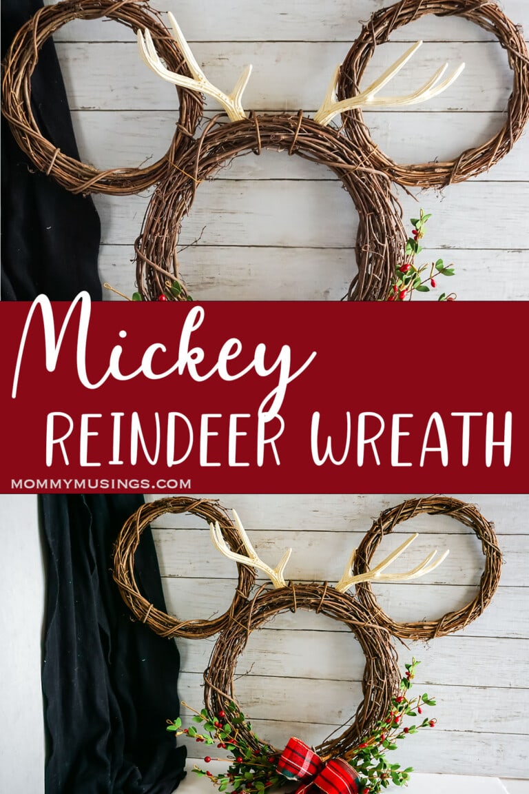 Mickey Reindeer Wreath