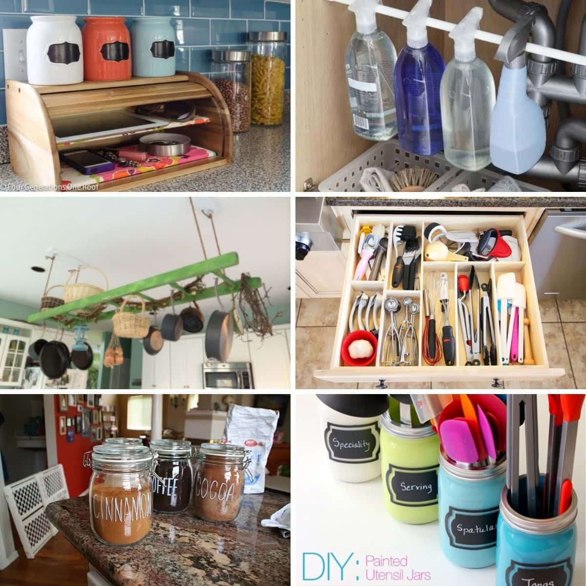 Small Kitchen DIY Organization Ideas - Cool Ideas for Small Kitchens